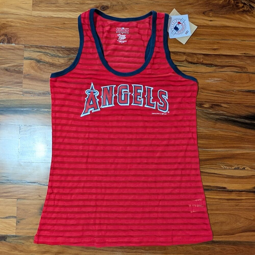 NWT Campus Lifestyle Los Angeles Angels of Anaheim Women s Red Tank Top Small